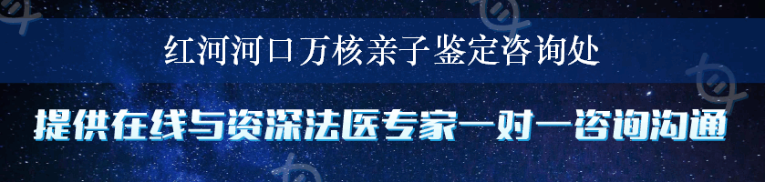 红河河口万核亲子鉴定咨询处